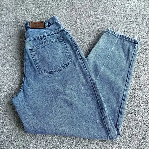 🔥VTG Palmetto’s Acid Wash Tapered Leg High Waist Crease Mom’s Jeans Waist 28” - Picture 6 of 16